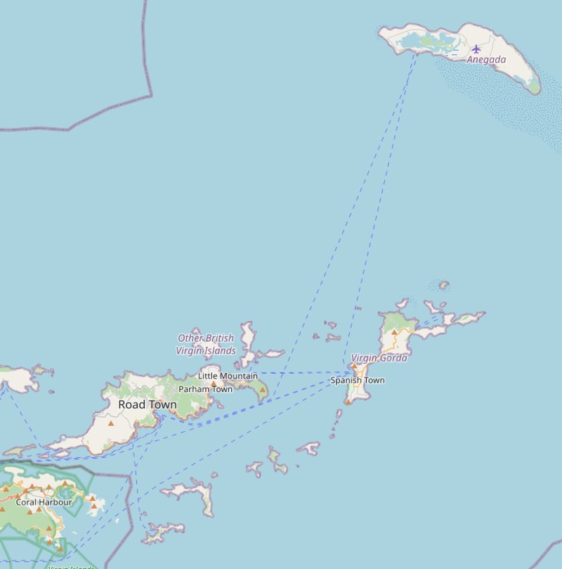 British Virgin Islands Map